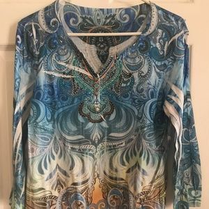 Women's Style & Co. Colorful Top
